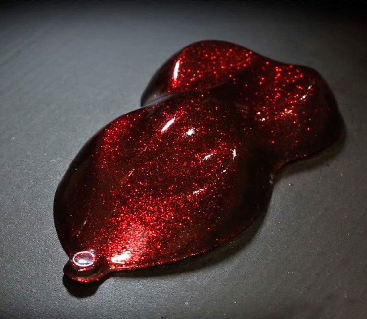 Пигмент Глиттер Glitter Rich Red, 10 г — картинка 3