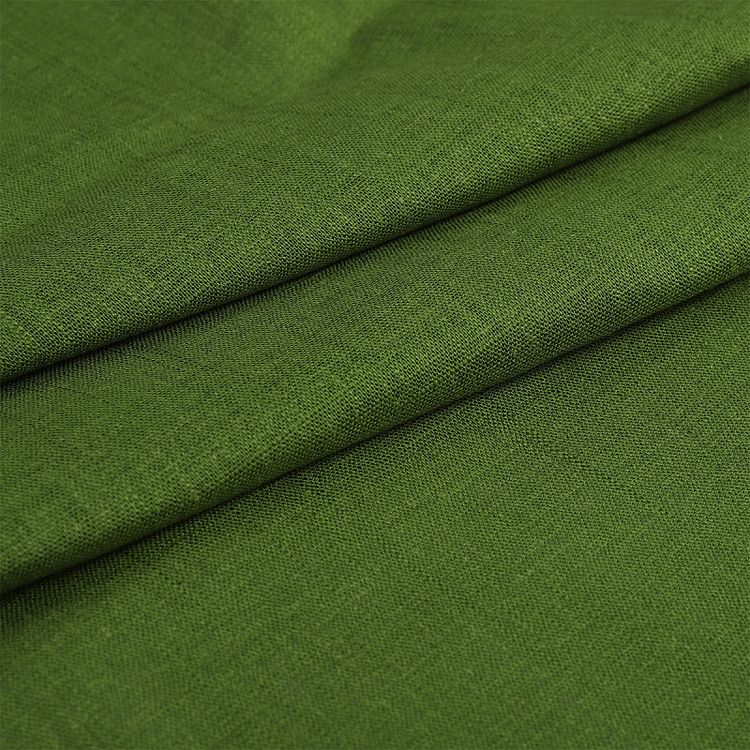 Ткань льняная, 1 м x 140 см, 190 г/м², цвет: зеленый чай, TBY — картинка 3