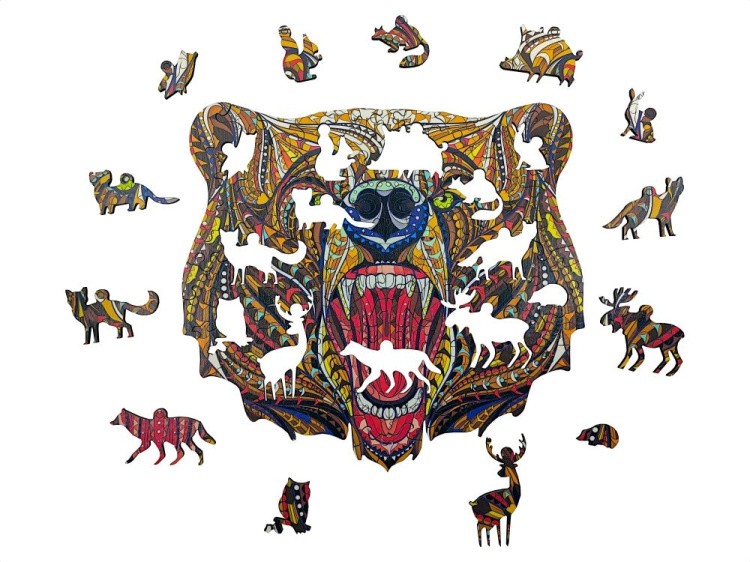 Деревянные пазлы Happycon «Хозяин Леса» — картинка 2