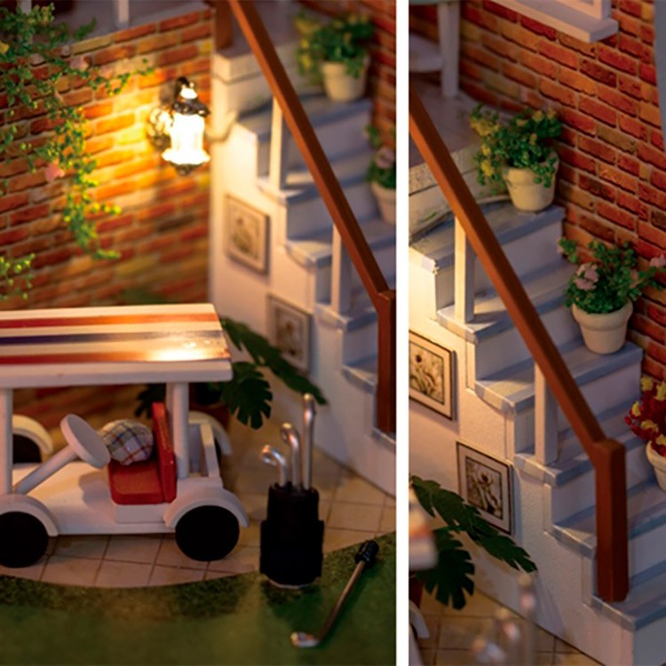 Набор для создания миниатюры (румбокс) «Дом с площадкой для гольфа» — картинка 6