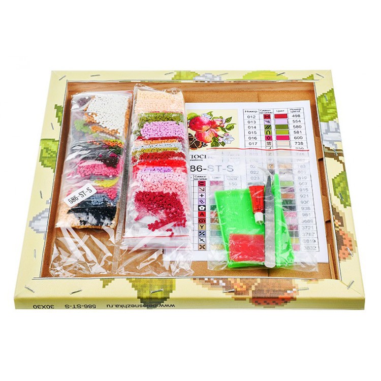 Алмазная вышивка «Яблоки на ветке» — картинка 3