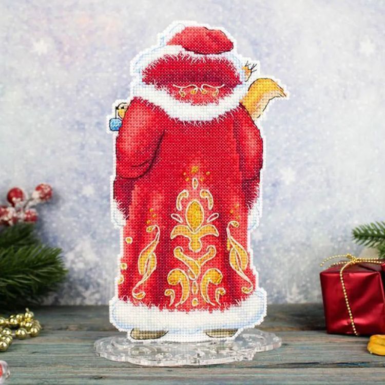 Набор для вышивания «Дед Мороз, с подставкой» — картинка 3