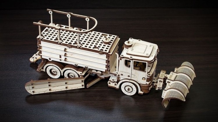 Конструктор из дерева «Снегоуборочная машина», Eco Wood Art — картинка 2