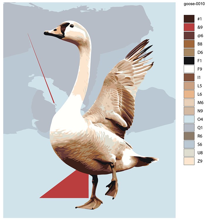 Картина по номерам «Гусь крылом машусь» — картинка 2