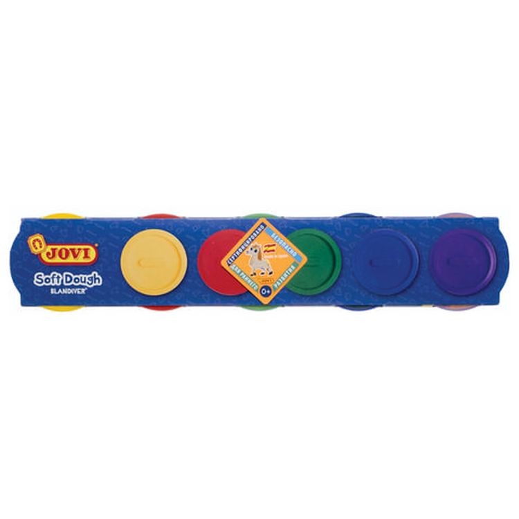 Пластилин на растительной основе «Blandiver» JOVI (Испания), 5 цветов, 550 г — картинка 2