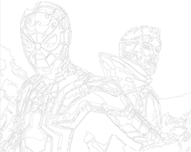 Картина по номерам «Человек-паук: Нет пути домой - Паук и Доктор Стрэндж» — картинка 3