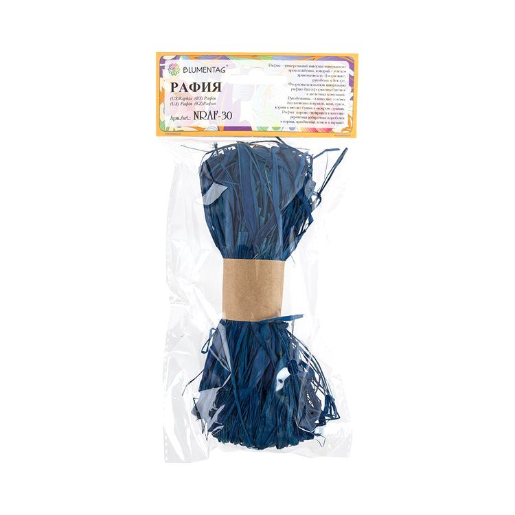 Рафия цветная, 5 упаковок по 30 г ± 5 г, цвет: 01 красный, Blumentag — картинка 3