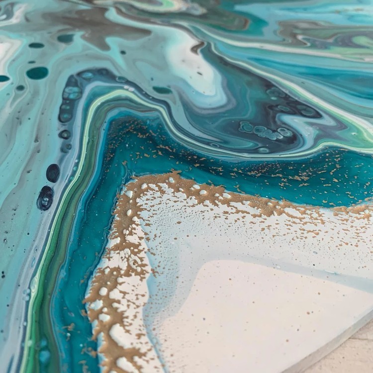 Pouring medium для рисования в технике FLUIDART, 1000 мл, Craftsmen.store — картинка 3