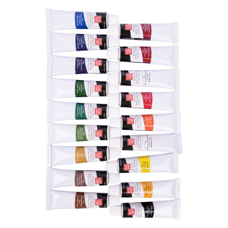 Набор масляных красок «Изостудия», 18 цв. по 18 мл, Аква-колор — картинка 2