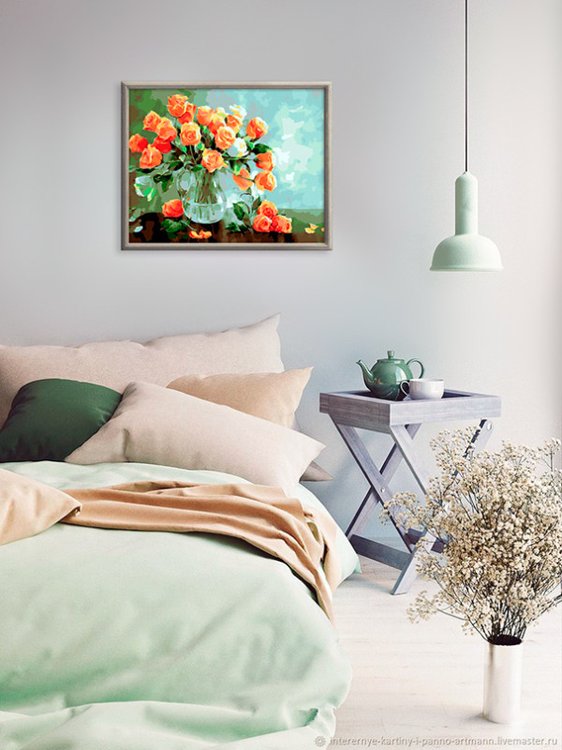 Картина по номерам «Садовые розы» — картинка 8