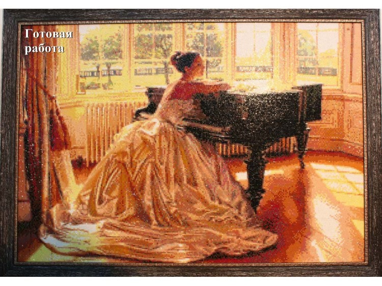 Алмазная вышивка «Пианистка» — картинка 3