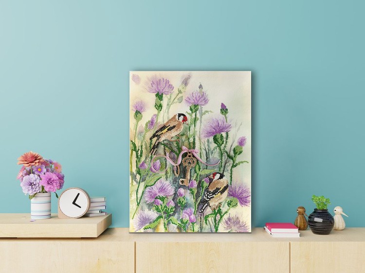 Алмазная вышивка «В чертополохе» — картинка 2