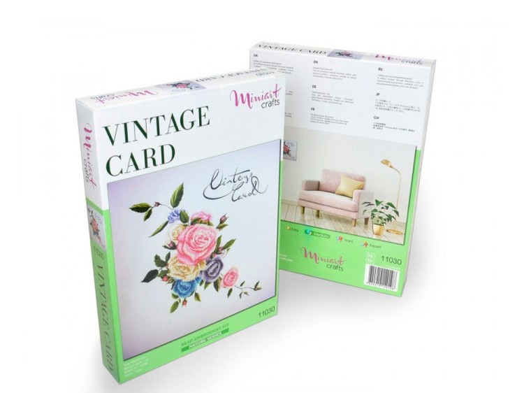 Набор вышивки бисером «Винтажная открытка» — картинка 4