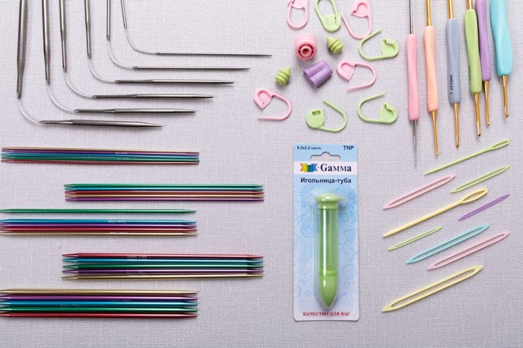 Иглы для вязаных изделий, ассорти, 5 шт., Gamma — картинка 3