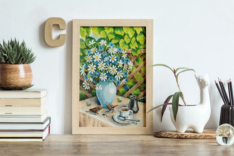 Алмазная вышивка «Дачное утро» — картинка 3