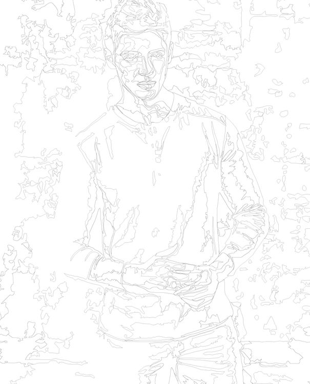 Картина по номерам «Дневники вампира: Джереми Гилберт - Стивен Р. МакКуин» — картинка 3