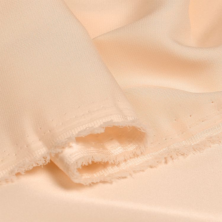 Ткань шелк Армани, 5 м, ширина 150 см, 90 г/м², цвет: 07 экрю, TBY — картинка 4