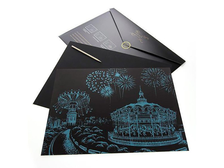 Скретч-картина «Amusement Park» (цветная) — картинка 2