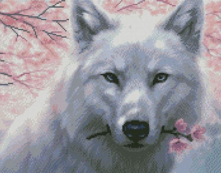 Алмазная вышивка «Волчица»
