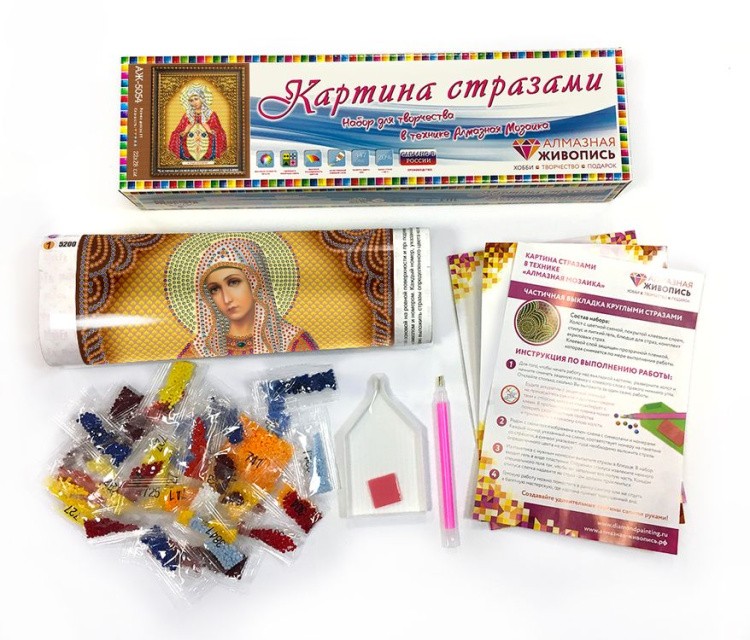Алмазная вышивка «Икона Помощница в Родах» — картинка 2