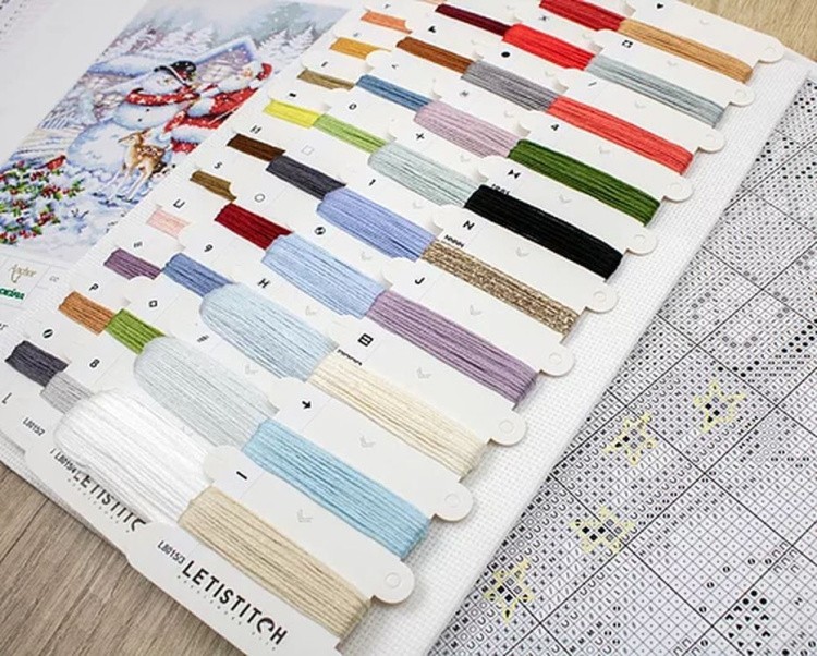 Набор для вышивания «Snowman and Santa» — картинка 8