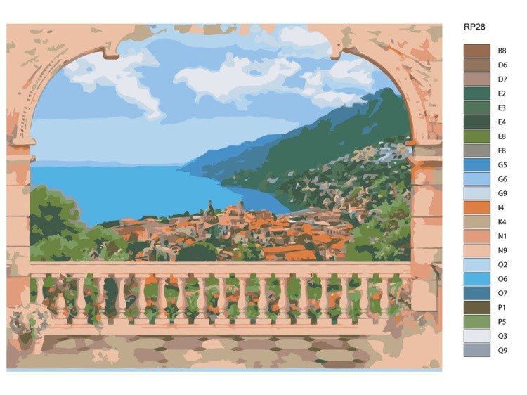 Картина по номерам «Салерно» — картинка 2