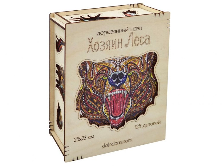 Деревянные пазлы Happycon «Хозяин Леса» — картинка 3