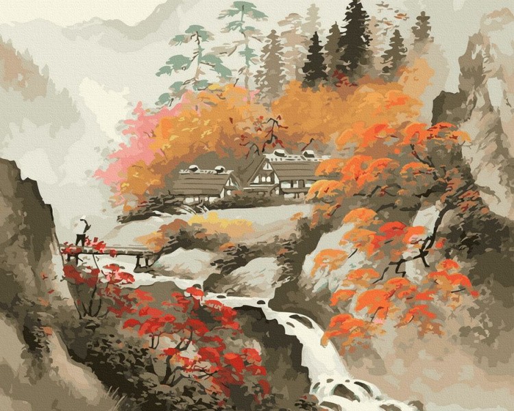 Картина по номерам «Японский пейзаж»