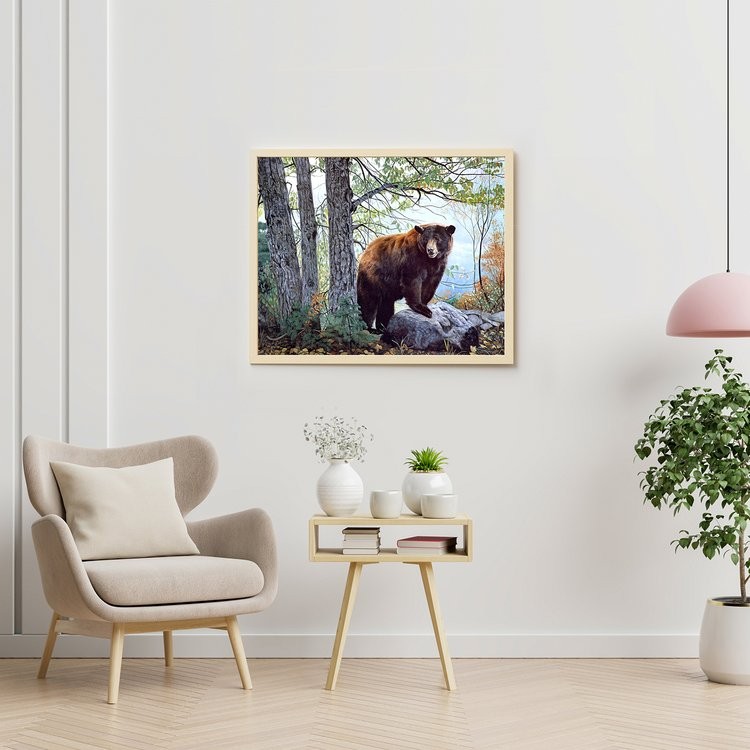 Картина по номерам «Бурый медведь в лесу» — картинка 4