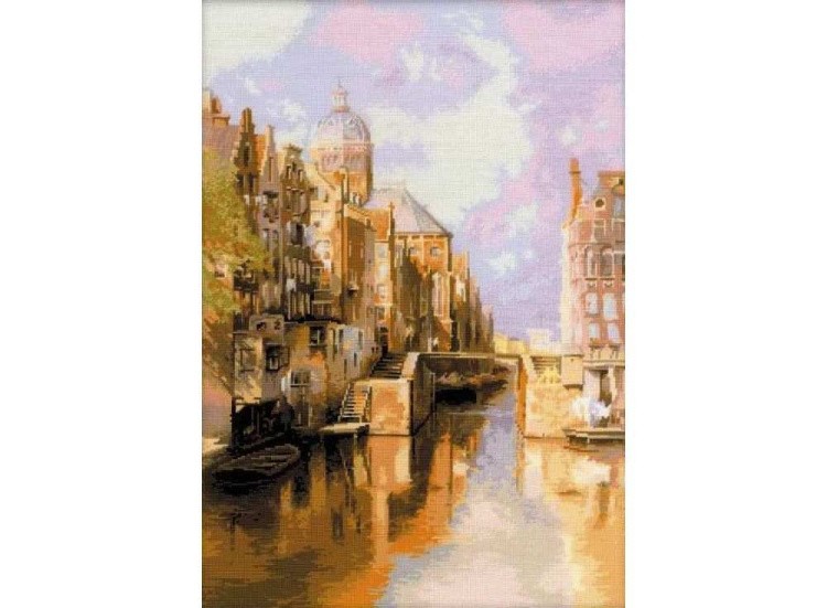 Набор для вышивания «Амстердам. Канал Аудезейтс Форбургвал»