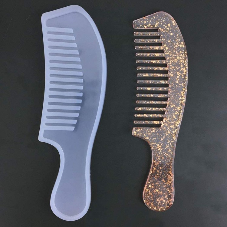 Силиконовый молд - Расческа с ручкой, 18x5см — картинка 4