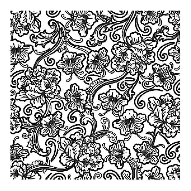 Текстурный лист «Садовые цветы», Craft&Clay
