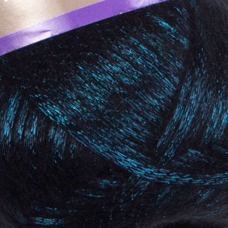 Пряжа YarnArt Melody (890), черный-бледно-голубой, 5 шт. по 100 г — картинка 2