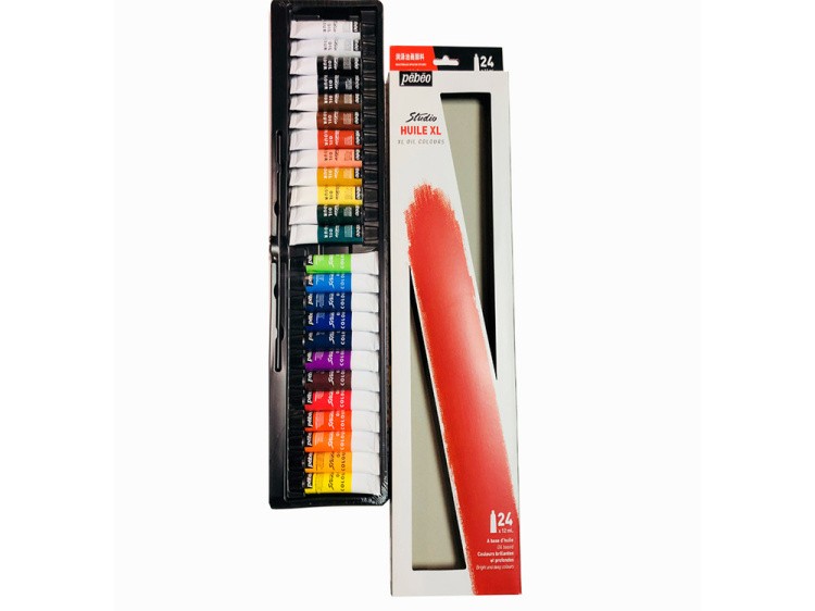 Краски Pebeo масляные 24 цвета набор XL 12 мл — картинка 2