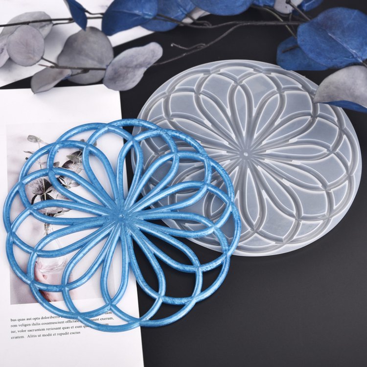 Силиконовый молд - Резной круг №1, d 20 см, 1 шт. — картинка 6