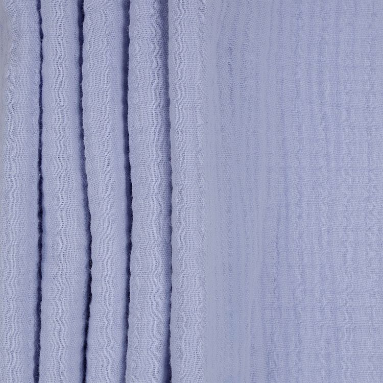 Ткань Муслин, 1 м х 130 см, 125 г/м², цвет: светло-голубой, TBY — картинка 2