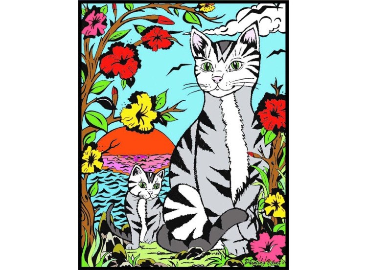 Папка-раскраска «Котята» + 10 маркеров — картинка 3