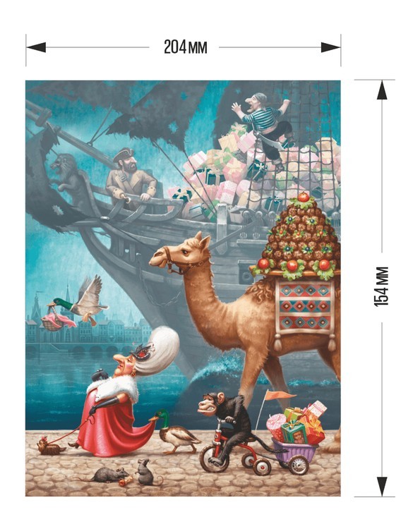 Деревянные пазлы DAVICI «Корабль сокровищ» — картинка 2