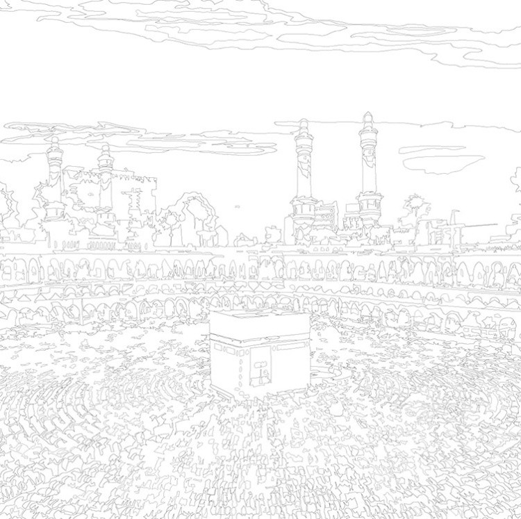 Картина по номерам «Религия, мусульманская: Кааба, Мекка» — картинка 3