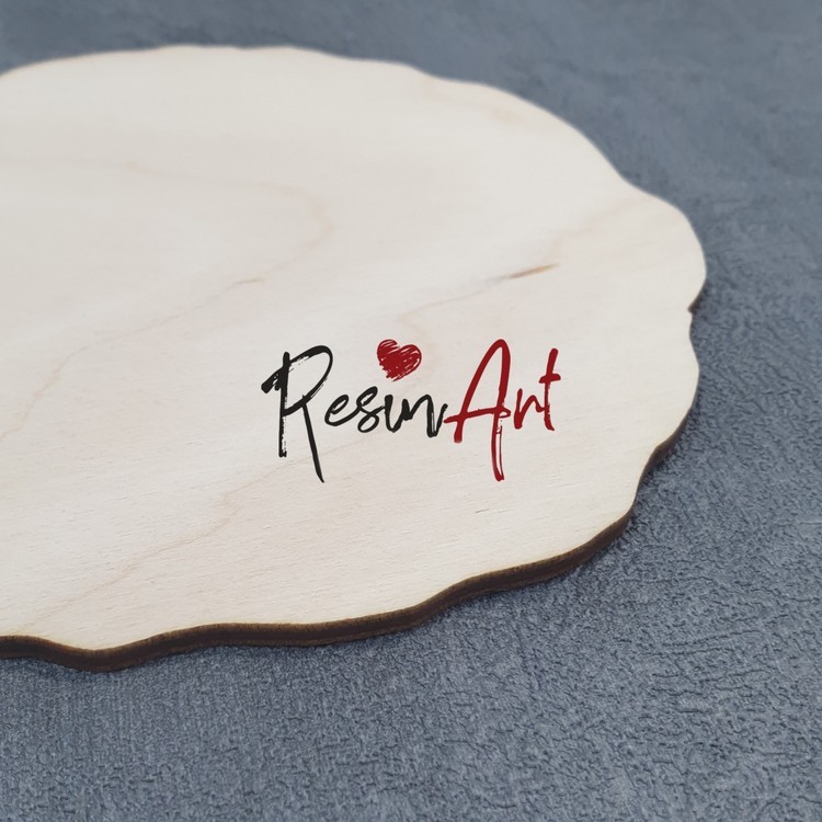 Заготовка для подстаканника №11 - срез камня (фанера) 13 см, 1 шт., ResinArt — картинка 2