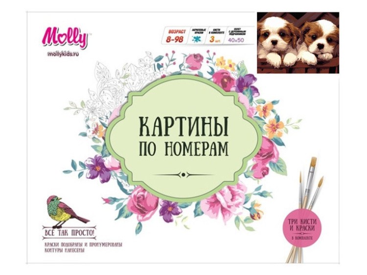 Картина по номерам «Симпатичные друзья» — картинка 2