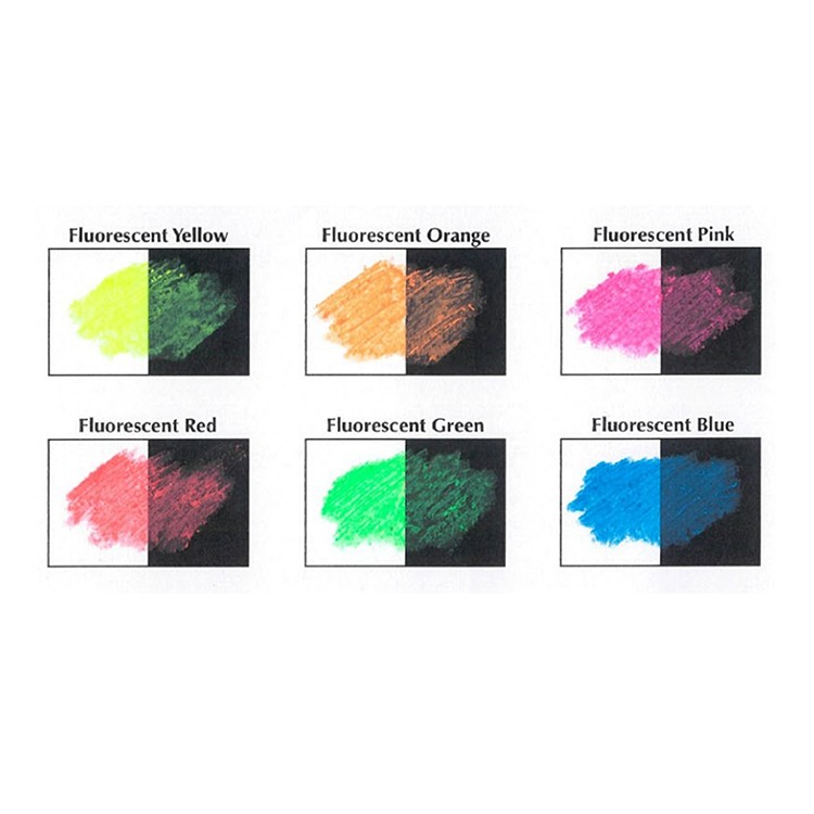 Пастель масляная флуоресцентная, 6 цв., Pentel — картинка 9