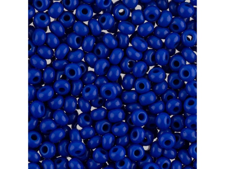 Бисер Чехия круглый 311-19001 4,5 мм 05/0, 50 г, цвет: 33050 ярко-синий