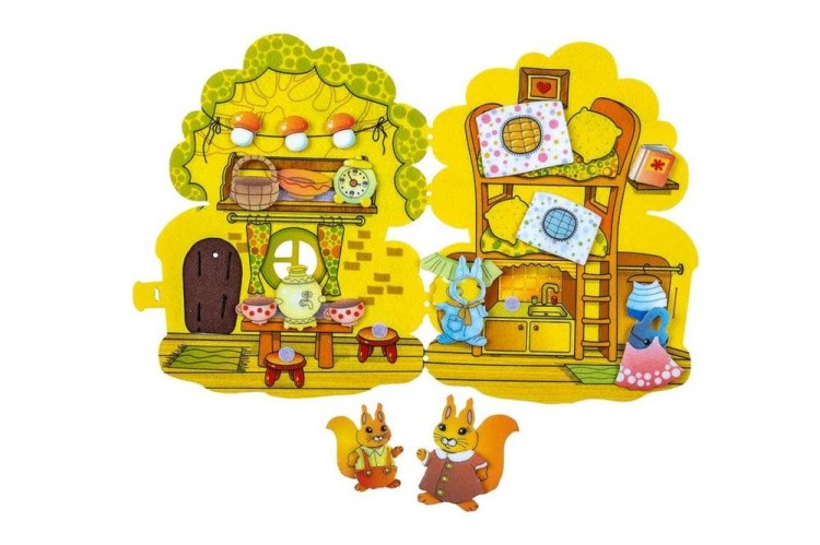 Развивающая игра из фетра «Белкин дом» — картинка 2