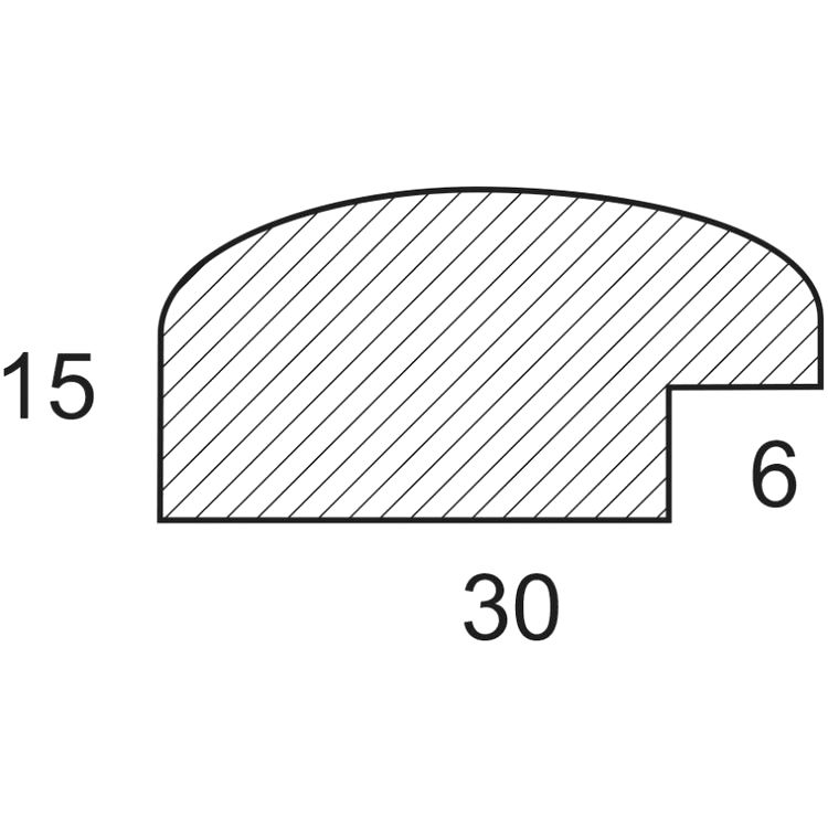 Багетная рама со стеклом «Rona», 20х30 см — картинка 3