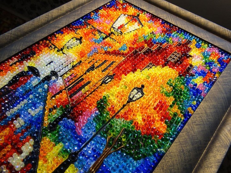 Набор вышивки хрустальными камнями «Огни ночи» — картинка 10