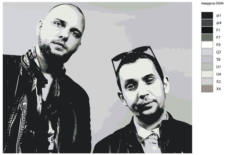 Картина по номерам «Рэп-группа Каспийский груз: Брутто и ВесЪ 2» — картинка 2