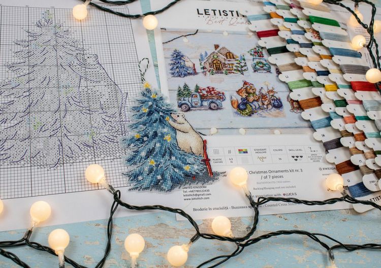 Набор для вышивания «Christmas Ornaments kit nr. 3» — картинка 3