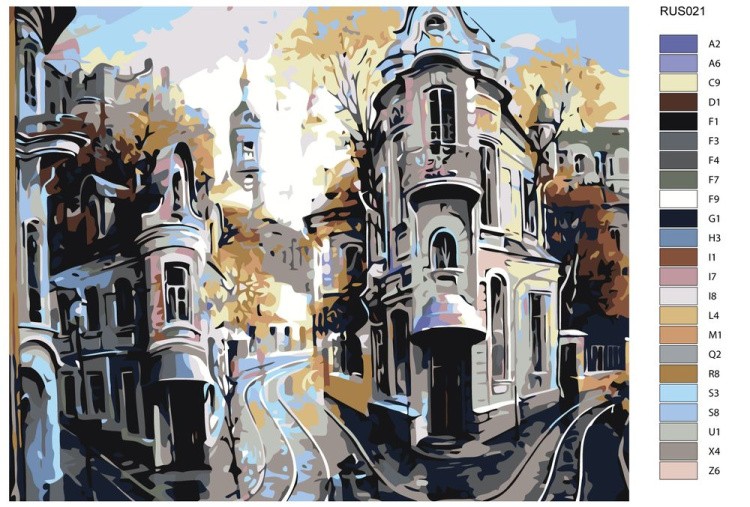 Картина по номерам «Перекресток» — картинка 2