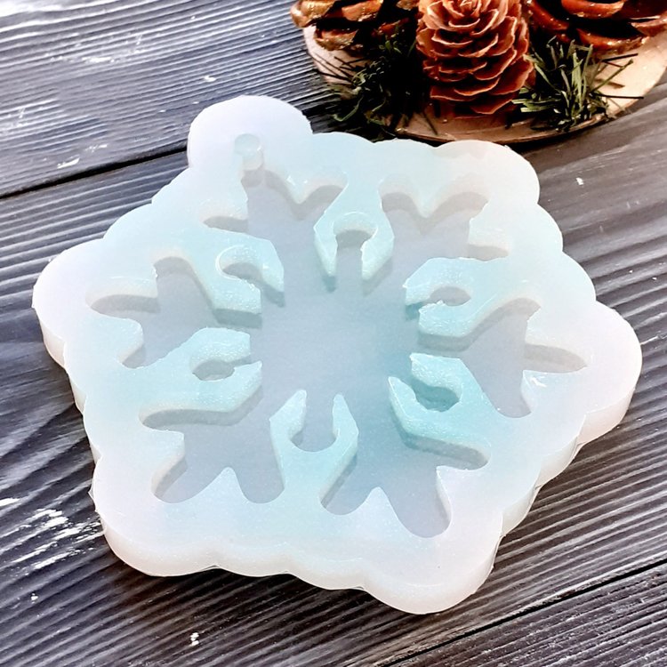 Снежинка, модель №18 - Силиконовый молд MyMold — картинка 3